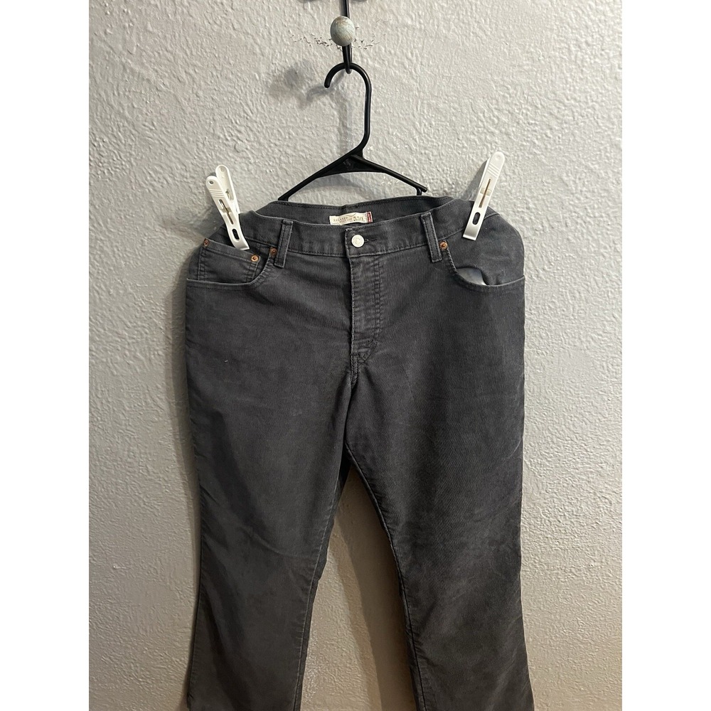 Levi's 550 Relaxed Bootcut Women's size 14 Gray Corduroy Pants‎